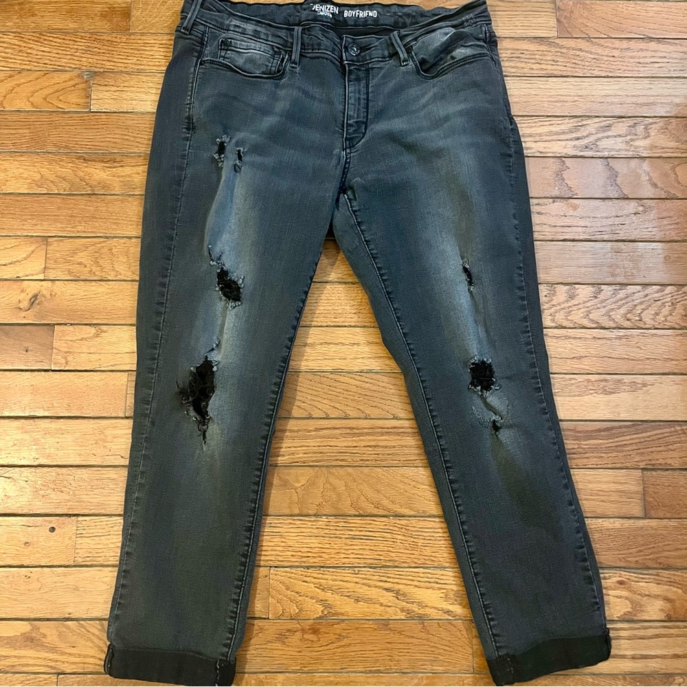 Levi’s Denizen Boyfriend Jeans – Black Distressed